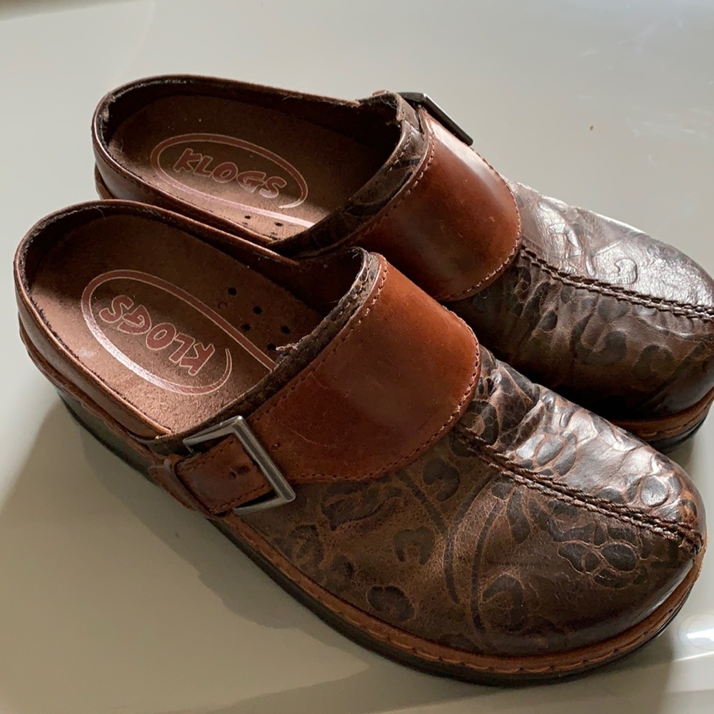 Klogs Leather Clogs 6.5